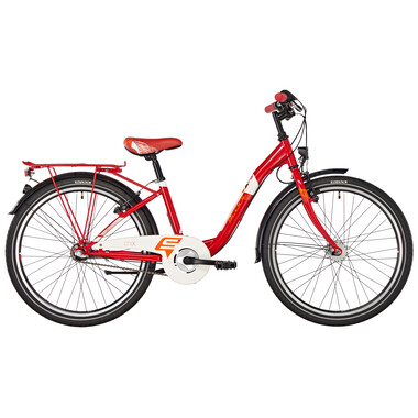 Bicicleta de paseo S'COOL CHIX Acero 3V 24" Rojo 0